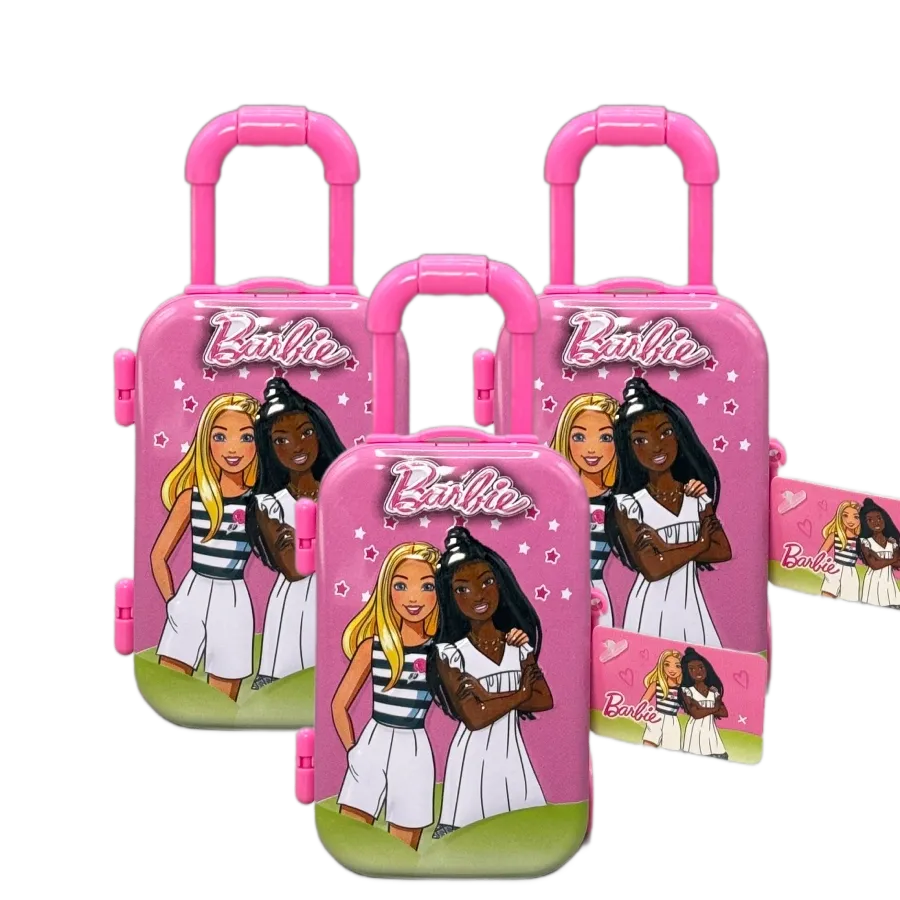 آدامس چمدان فلزی باربی